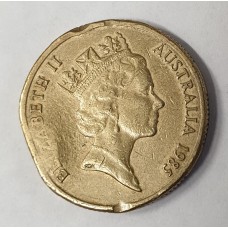 AUSTRALIA 1985 . ONE 1 DOLLAR COIN . MULTIPLE ERRORS . VERY SCARCE TYPE